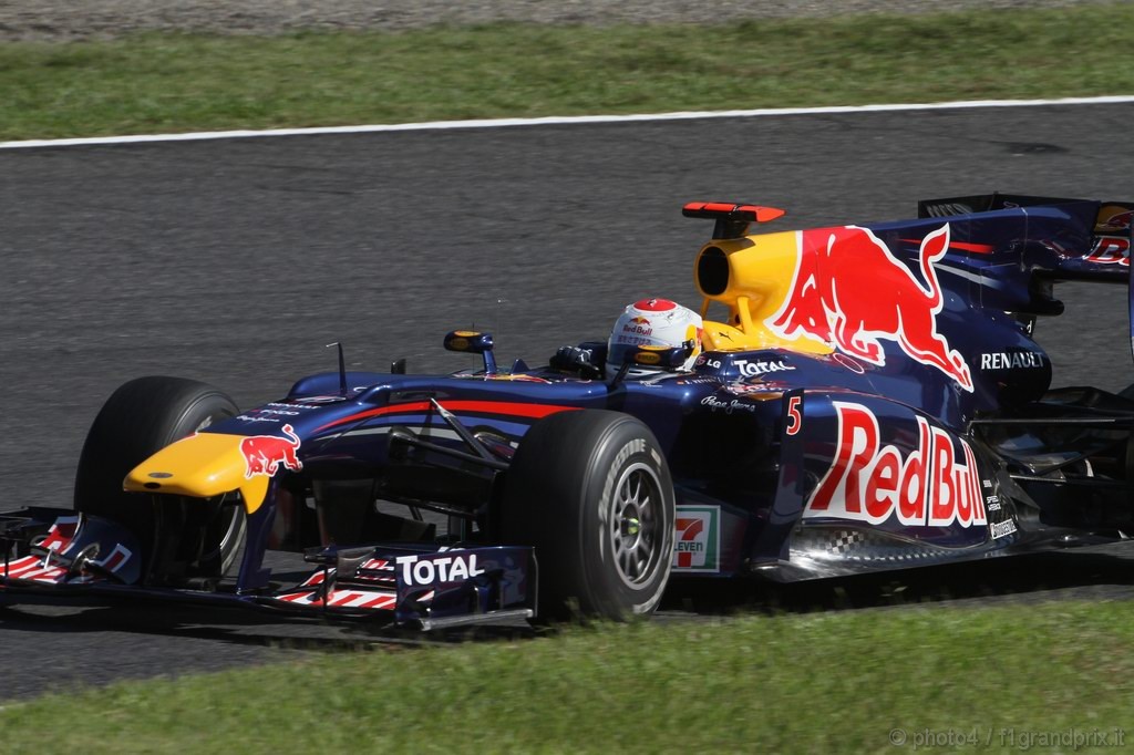 GP Giappone, Domenica, Qualifiche, Sebastian Vettel (GER), Red Bull Racing, RB6