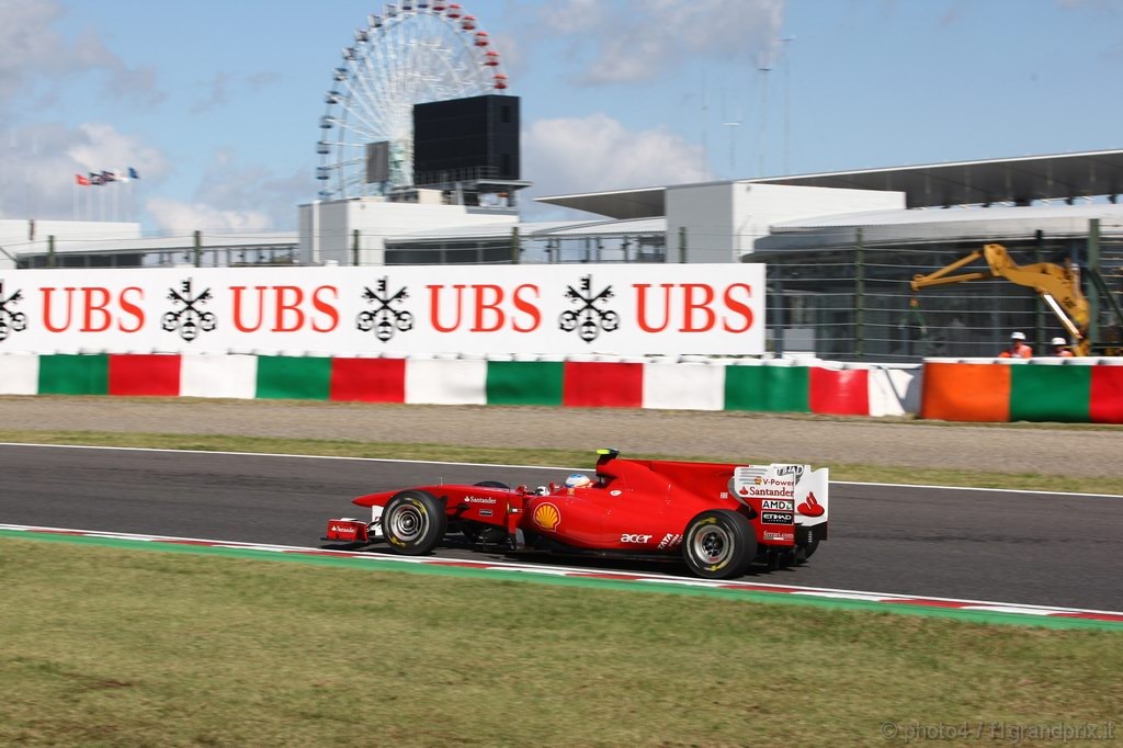 GP Giappone, Domenica, Qualifiche, Fernando Alonso (ESP), Ferrari, F10 