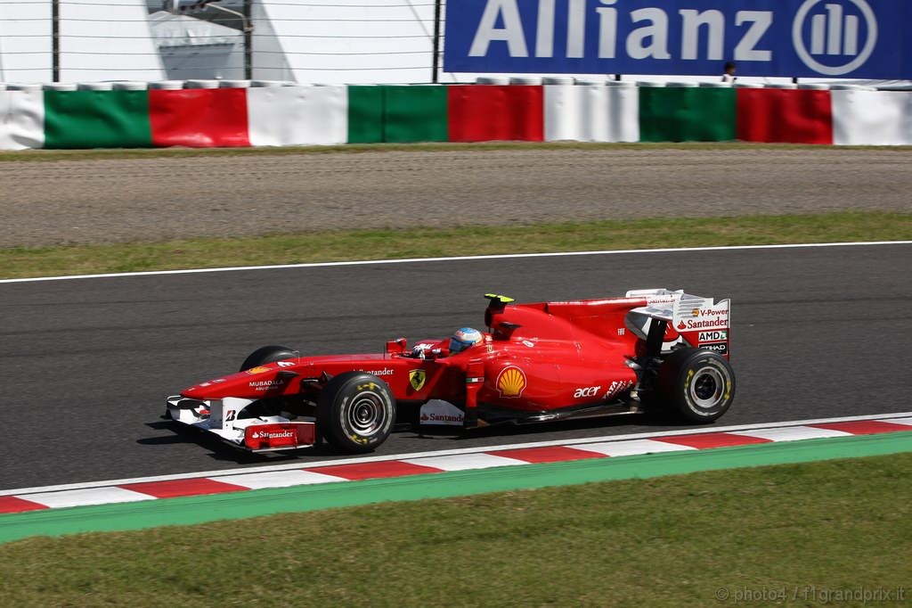 GP Giappone, Domenica, Qualifiche, Fernando Alonso (ESP), Ferrari, F10 