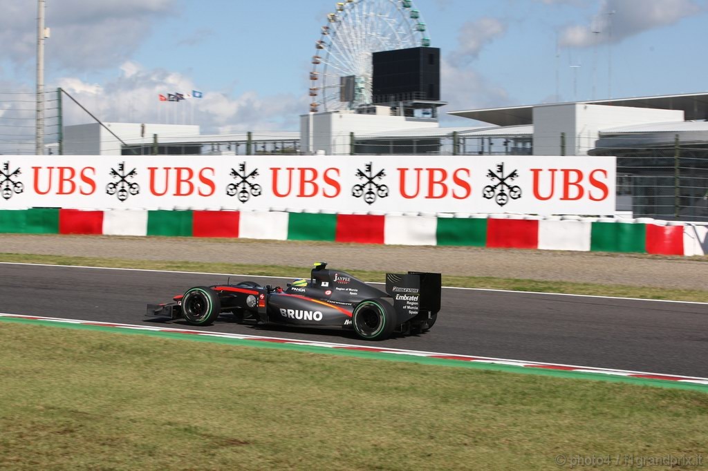 GP Giappone, Domenica, Qualifiche, Bruno Senna (BRA), Hispania Racing F1 Team (HRT), F110 