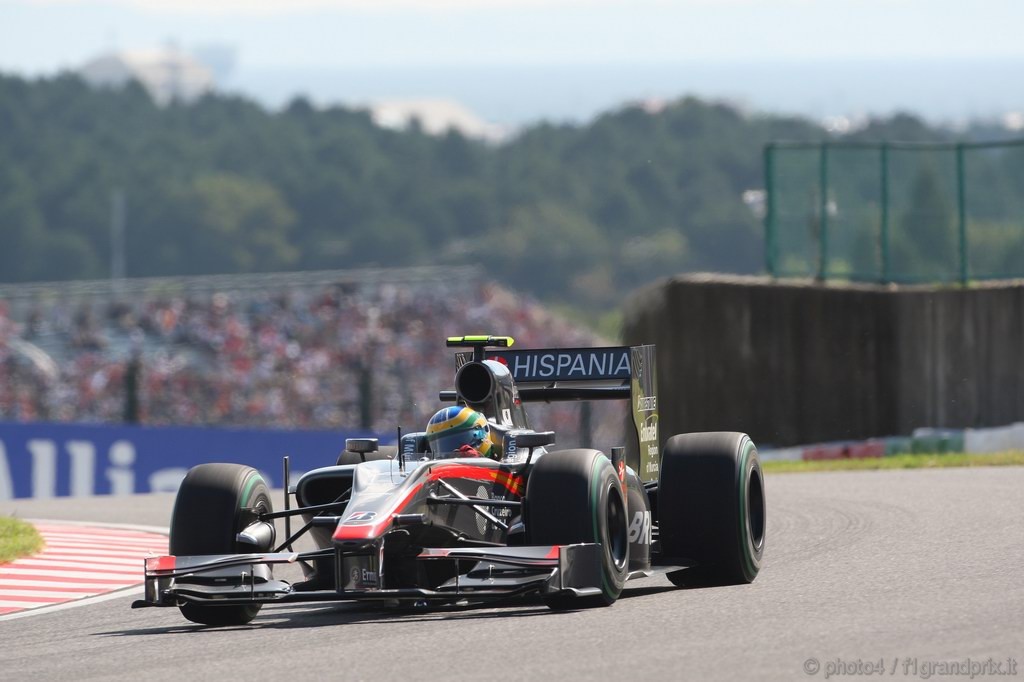 GP Giappone, Domenica, Qualifiche, Bruno Senna (BRA), Hispania Racing F1 Team (HRT), F110 