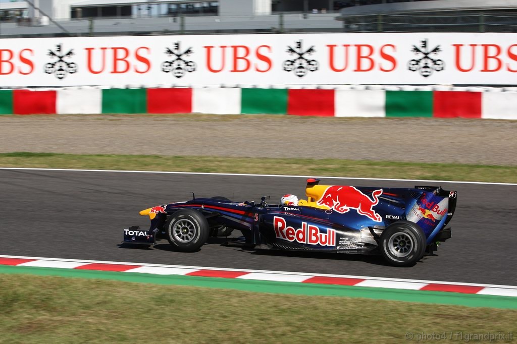 GP Giappone, Domenica, Qualifiche, Sebastian Vettel (GER), Red Bull Racing, RB6