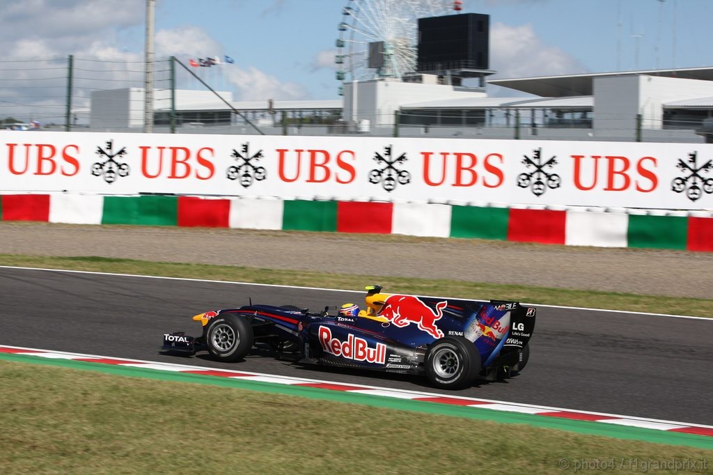 GP Giappone, Domenica, Qualifiche, Mark Webber (AUS), Red Bull Racing, RB6 