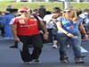 GP Giappone, Domenica, Marc Gene (ESP), Test Driver Ferrari e sua moglie Eva