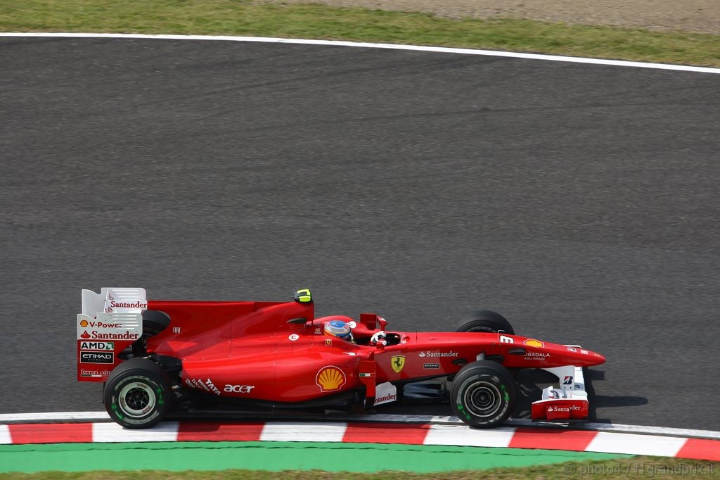 GP Giappone, Prove Libere 1, Venerdi', Fernando Alonso (ESP), Ferrari, F10