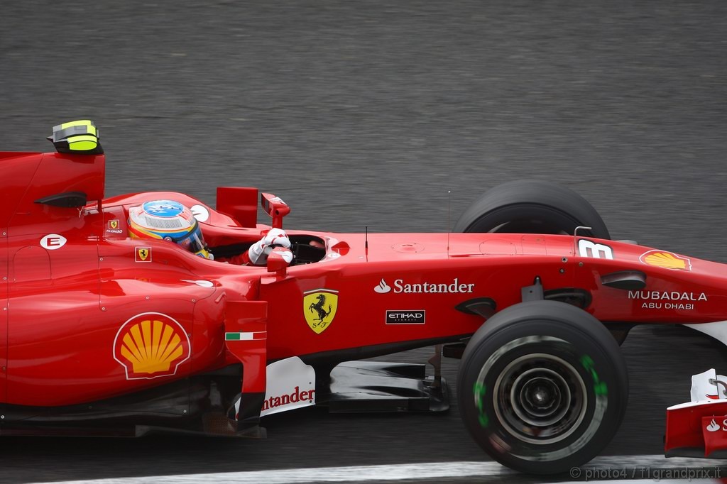 GP Giappone, Prove Libere 1, Venerdi', Fernando Alonso (ESP), Ferrari, F10 