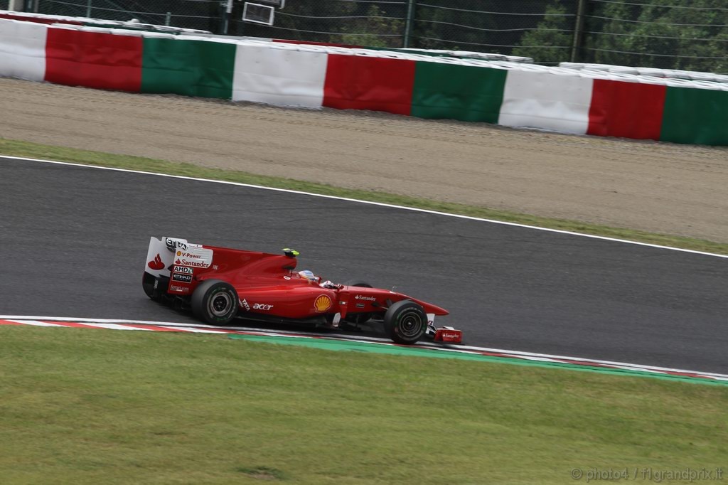 GP Giappone, Prove Libere 1, Venerdi', Fernando Alonso (ESP), Ferrari, F10 