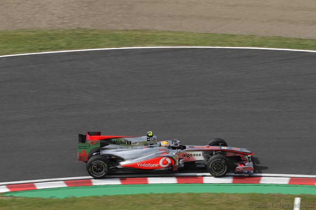 GP Giappone, Prove Libere 1, Venerdi', Lewis Hamilton (GBR), McLaren Mercedes, MP4-25