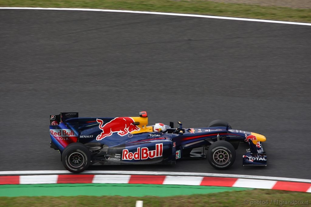 GP Giappone, Prove Libere 1, Venerdi', Sebastian Vettel (GER), Red Bull Racing, RB6 