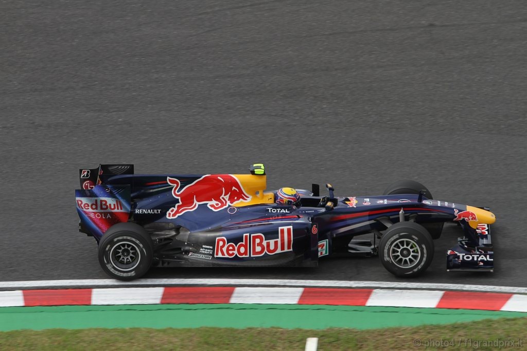 GP Giappone, Prove Libere 1, Venerdi', Mark Webber (AUS), Red Bull Racing, RB6