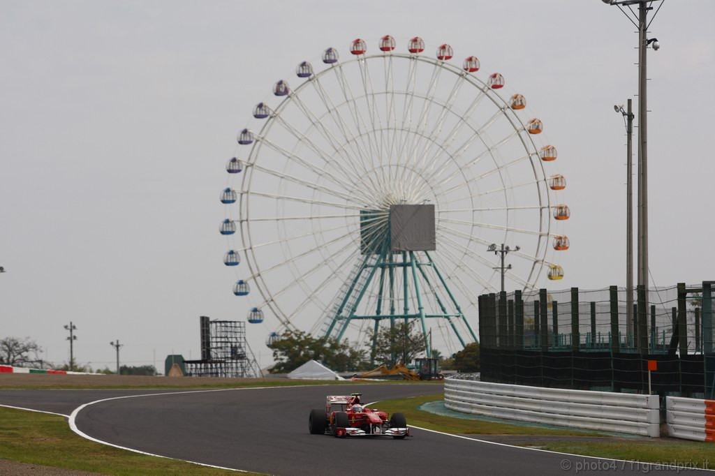 GP Giappone, Prove Libere 1, Venerdi', Fernando Alonso (ESP), Ferrari, F10 