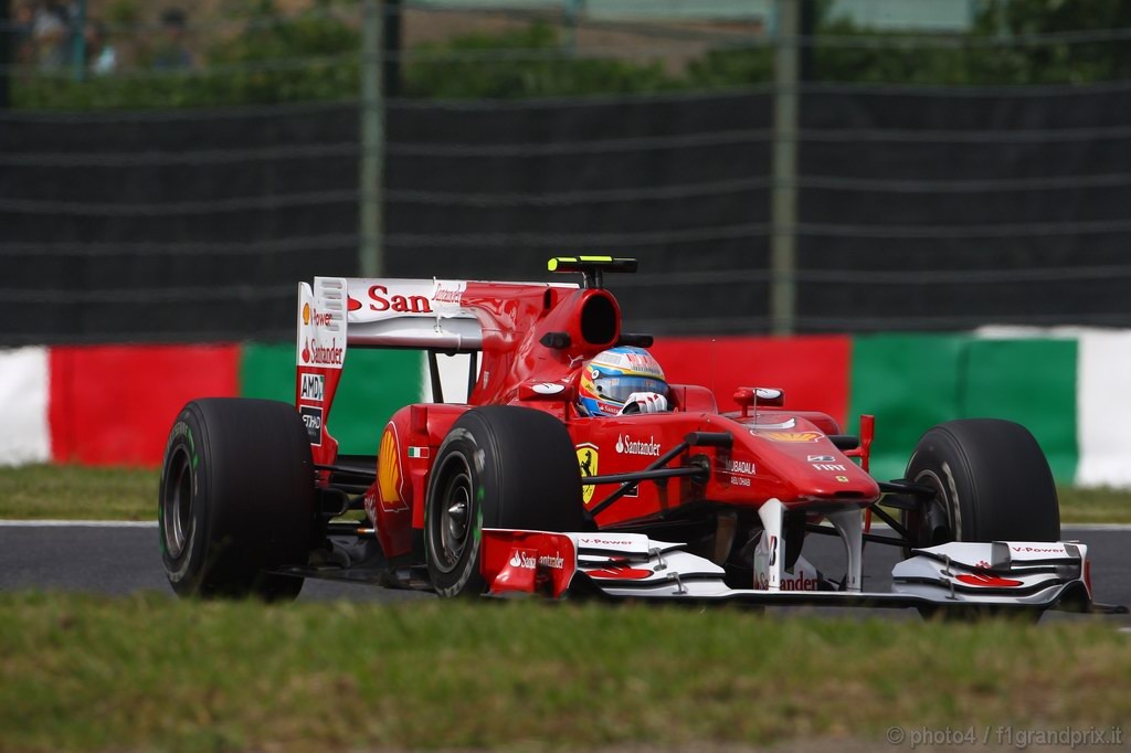 GP Giappone, Prove Libere 1, Venerdi', Fernando Alonso (ESP), Ferrari, F10 