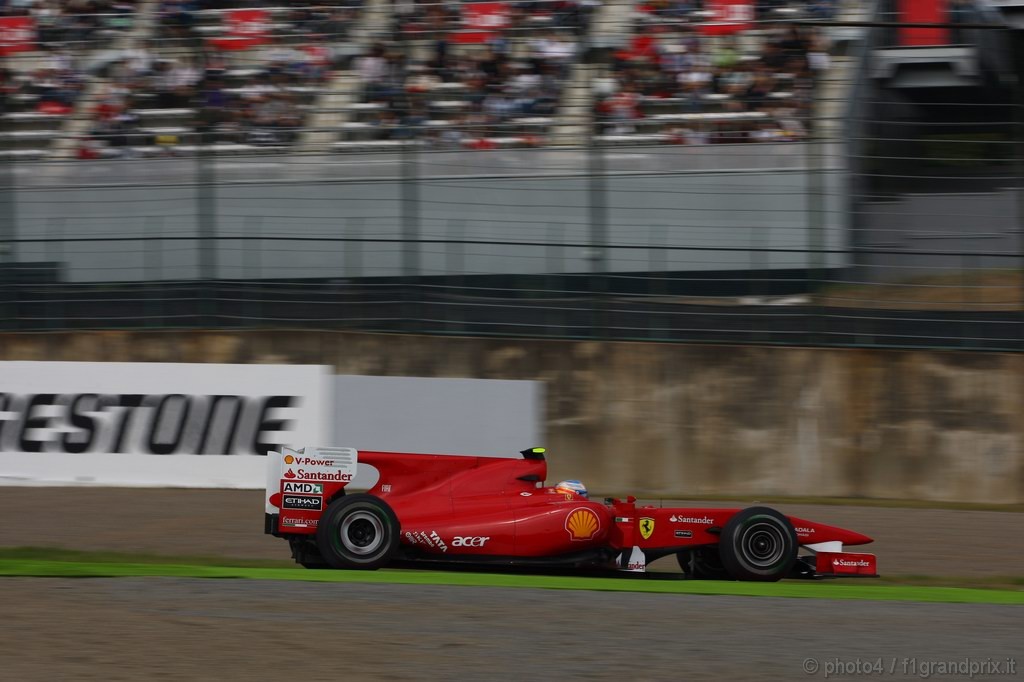 GP Giappone, Prove Libere 1, Venerdi', Fernando Alonso (ESP), Ferrari, F10 