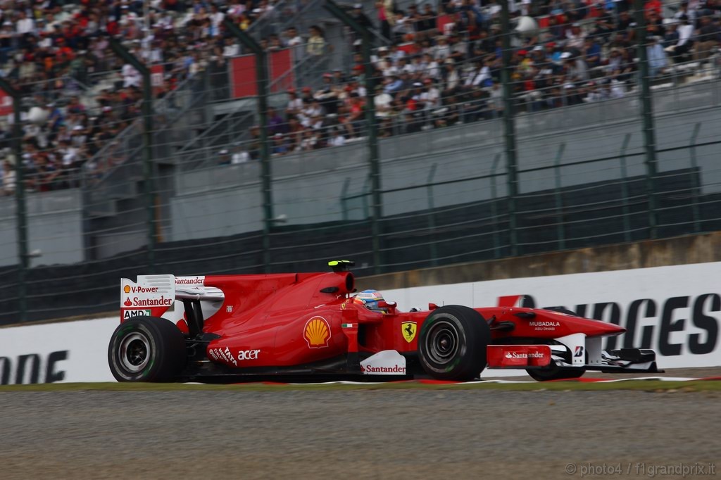 GP Giappone, Prove Libere 1, Venerdi', Fernando Alonso (ESP), Ferrari, F10