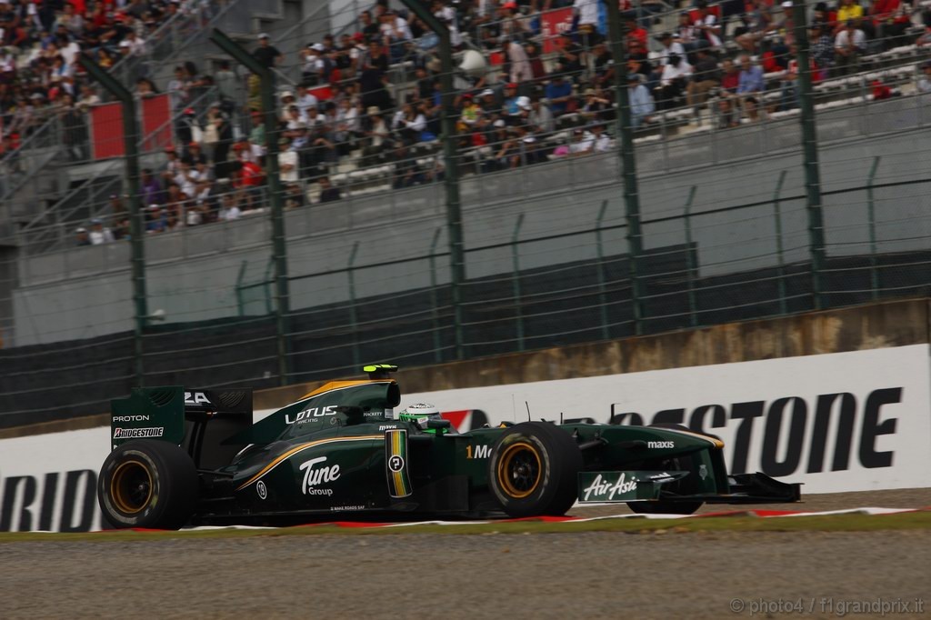 GP Giappone, Prove Libere 1, Venerdi', Heikki Kovalainen (FIN), Lotus Racing, T127 