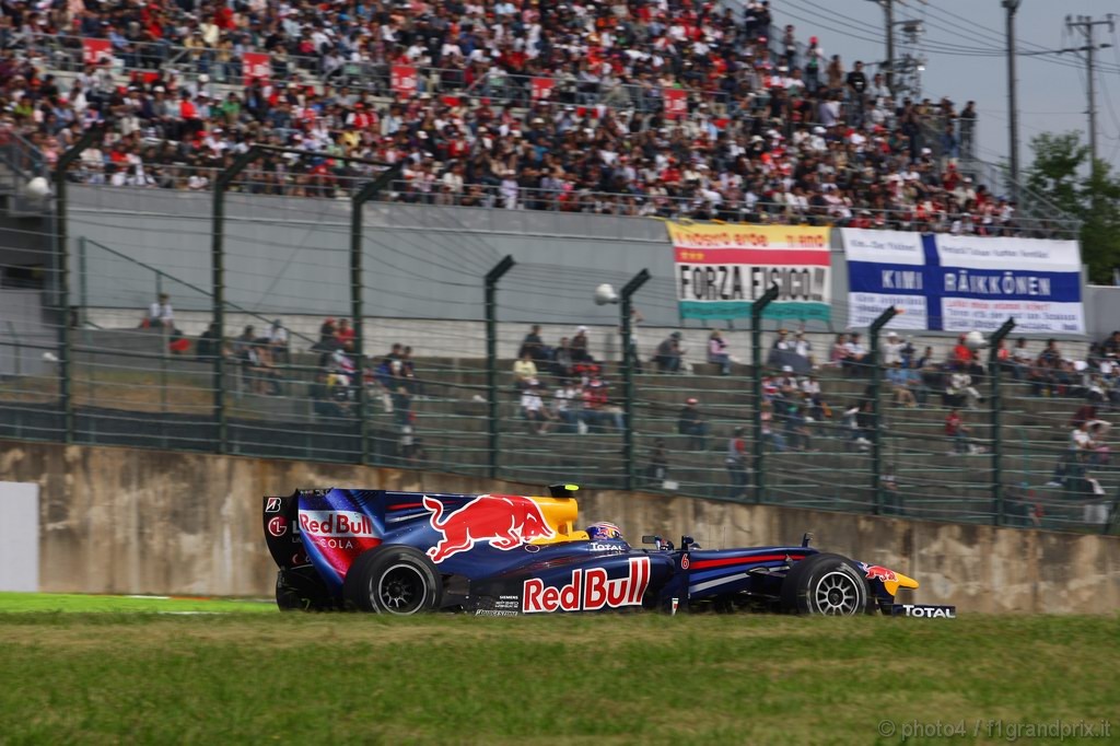 GP Giappone, Prove Libere 1, Venerdi', Mark Webber (AUS), Red Bull Racing, RB6 