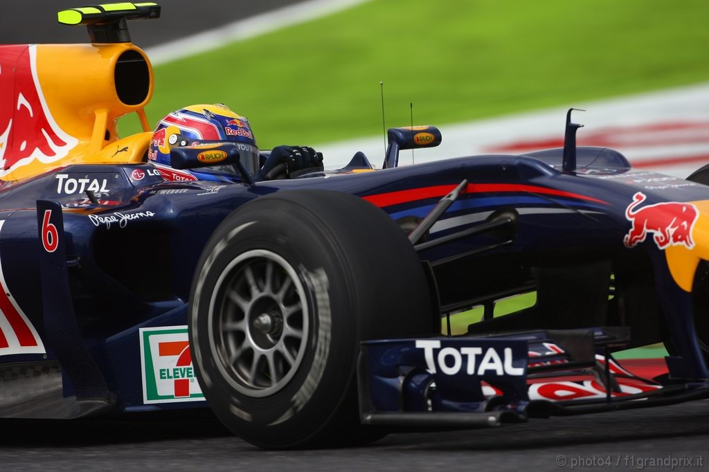 GP Giappone, Prove Libere 1, Venerdi', Mark Webber (AUS), Red Bull Racing, RB6 