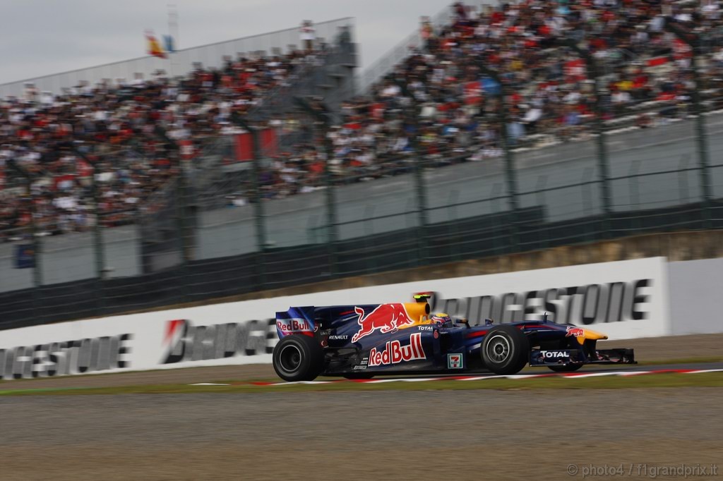 GP Giappone, Prove Libere 1, Venerdi', Mark Webber (AUS), Red Bull Racing, RB6 