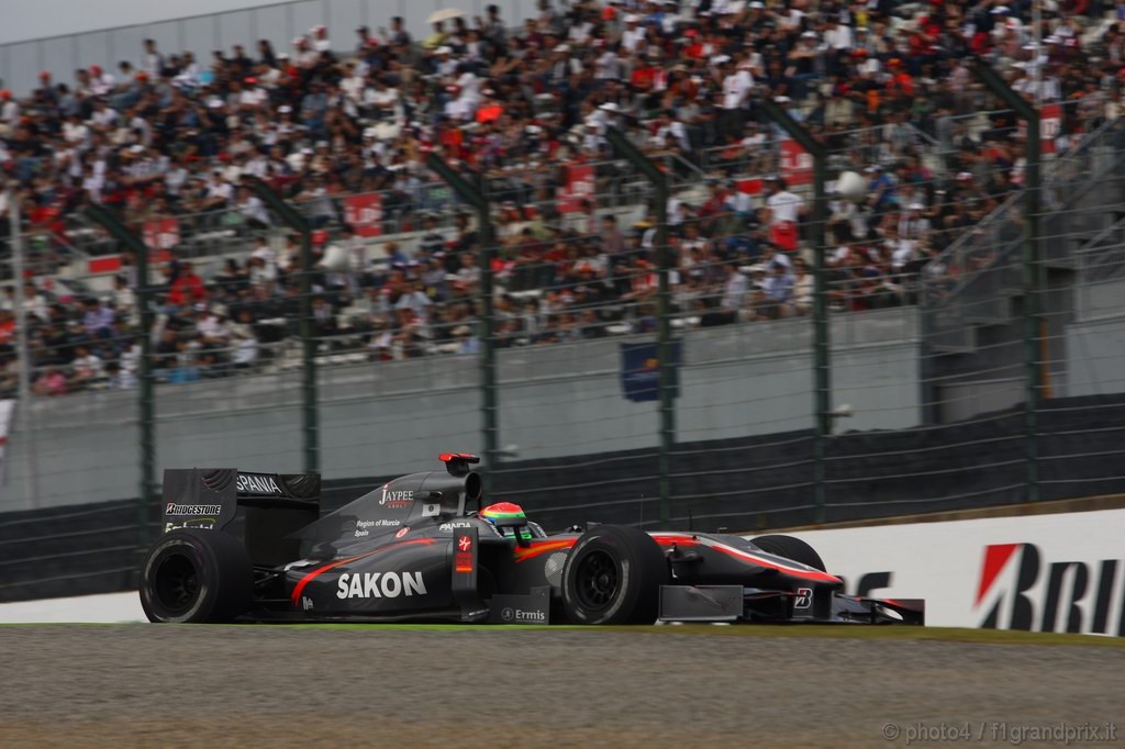GP Giappone, Prove Libere 1, Venerdi', Sakon Yamamoto (JPN), Hispania Racing F1 Team (HRT), F110  