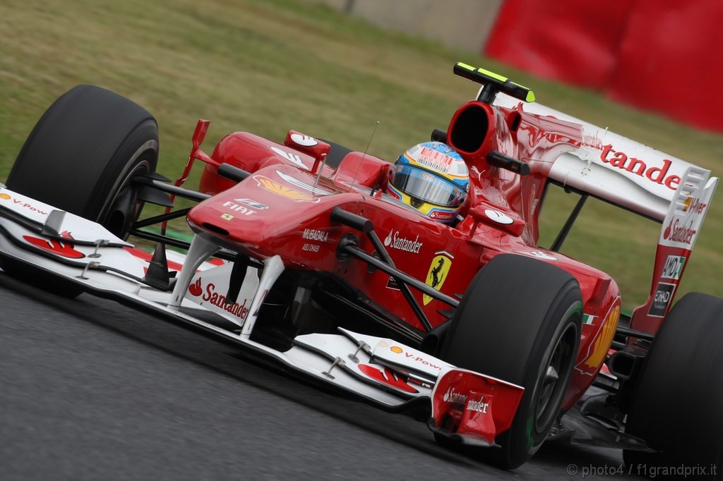 GP Giappone, Prove Libere 1, Venerdi', Fernando Alonso (ESP), Ferrari, F10 