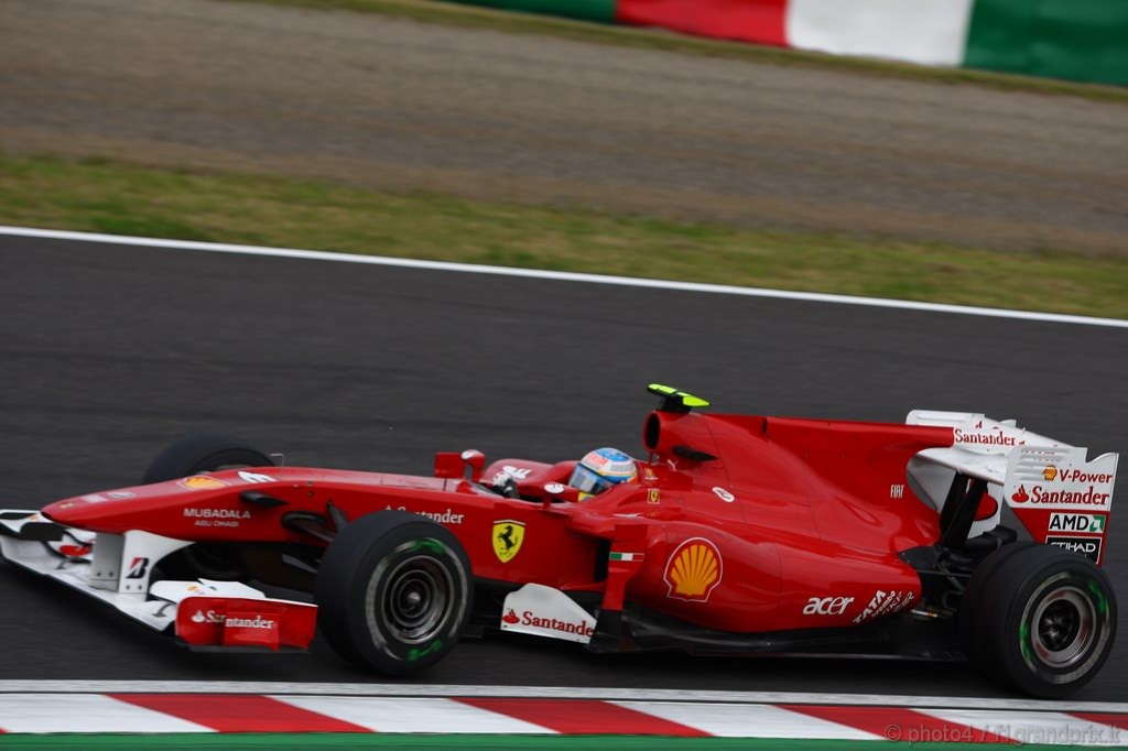 GP Giappone, Prove Libere 2, Venerdi', Fernando Alonso (ESP), Ferrari, F10