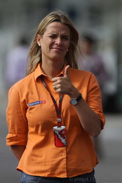GP Giappone, Venerdi', Mariana Becker (BRA), Tv Globo