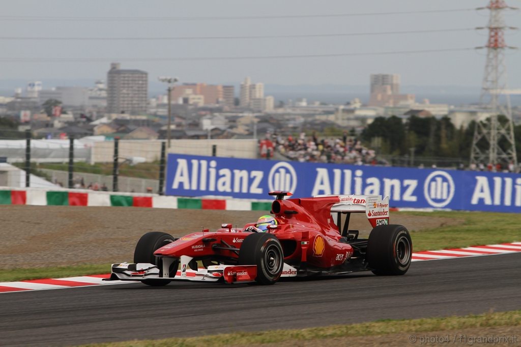 GP Giappone, Prove Libere 2, Venerdi', Felipe Massa (BRA), Ferrari, F10 