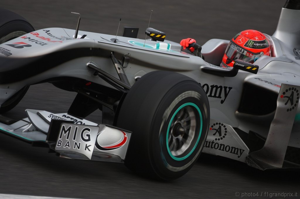 GP Giappone, Prove Libere 2, Venerdi', Michael Schumacher (GER), Mercedes GP  F1 Team, MGP W01 