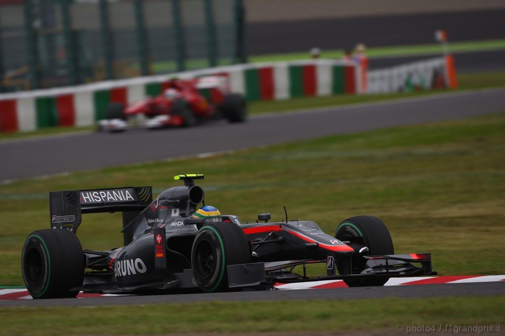 GP Giappone, Prove Libere 2, Venerdi', Bruno Senna (BRA), Hispania Racing F1 Team (HRT), F110