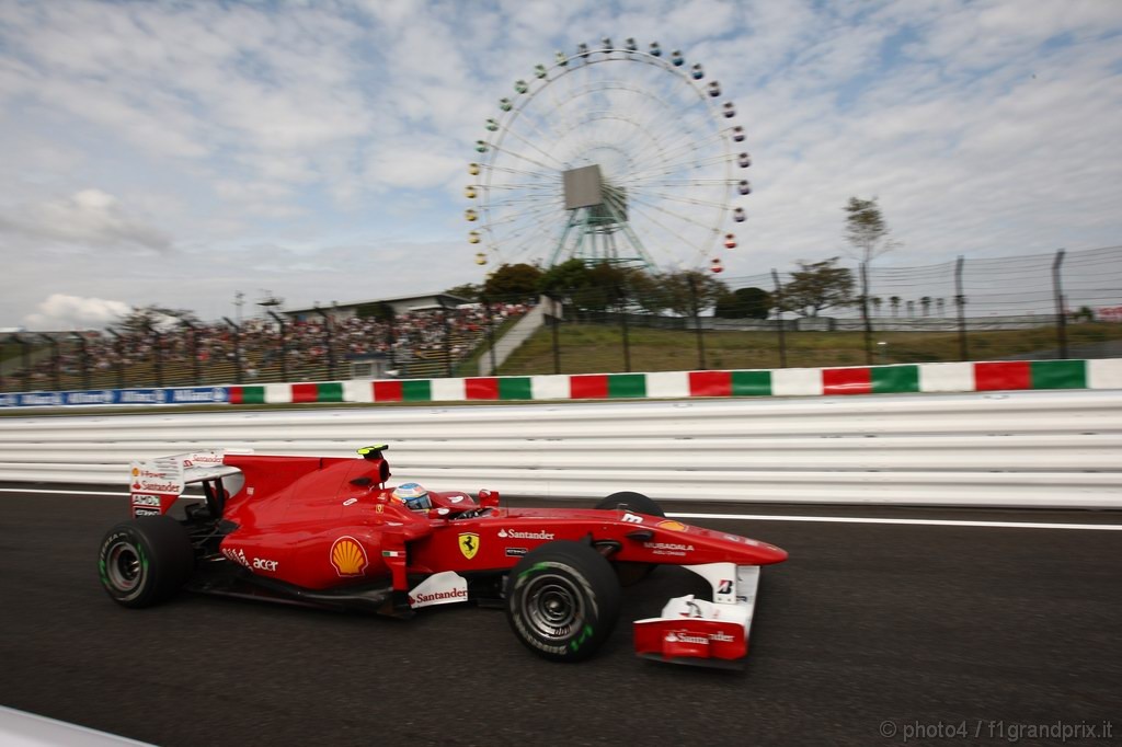GP Giappone, Prove Libere 2, Venerdi', Fernando Alonso (ESP), Ferrari, F10 