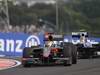 GP Giappone, Prove Libere 2, Venerdi', Sakon Yamamoto (JPN), Hispania Racing F1 Team (HRT), F110  davanti a Nico Hulkenberg (GER), Williams, FW32 