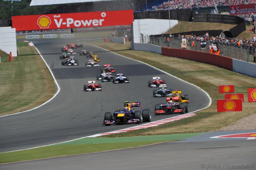 GP Gran Bretagna, Gara, Mark Webber (AUS), Red Bull Racing, RB6 