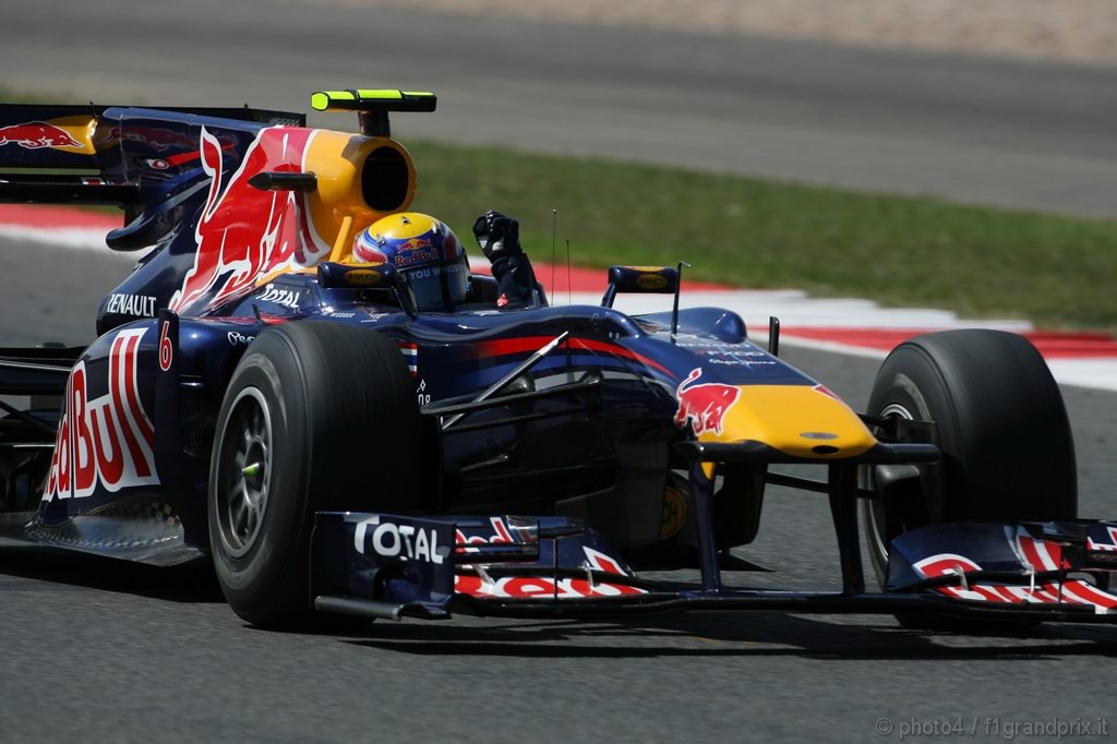 GP Gran Bretagna, Gara, Mark Webber (AUS), Red Bull Racing, RB6 vincitore 