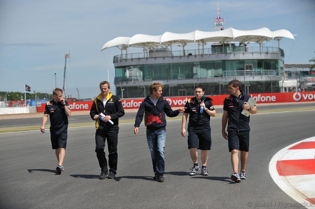 GP Gran Bretagna, Giovedi', Sebastian Vettel (GER), Red Bull Racing, RB6 