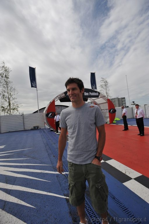 GP Gran Bretagna, Giovedi', Mark Webber (AUS), Red Bull Racing, RB6 