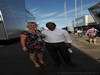 GP Gran Bretagna, Venerdi', Anthony Hamilton (GBR), father of Lewis Hamilton(GBR) e sua moglie


