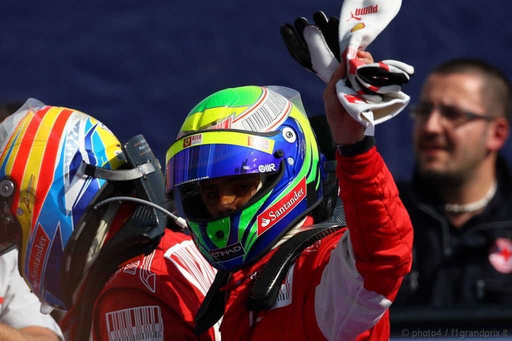 GP Italia, Gara, Felipe Massa (BRA), Ferrari, F10 terzo e Fernando Alonso (ESP), Ferrari, F10 vincitore 