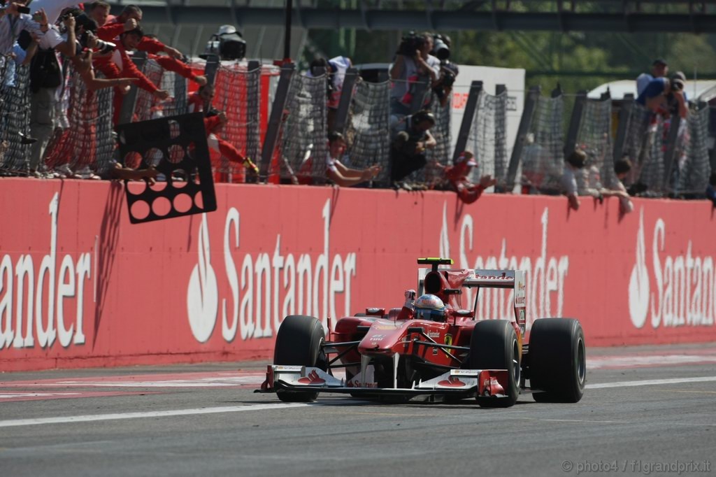 GP Italia, Gara, Fernando Alonso (ESP), Ferrari, F10 vincitore 