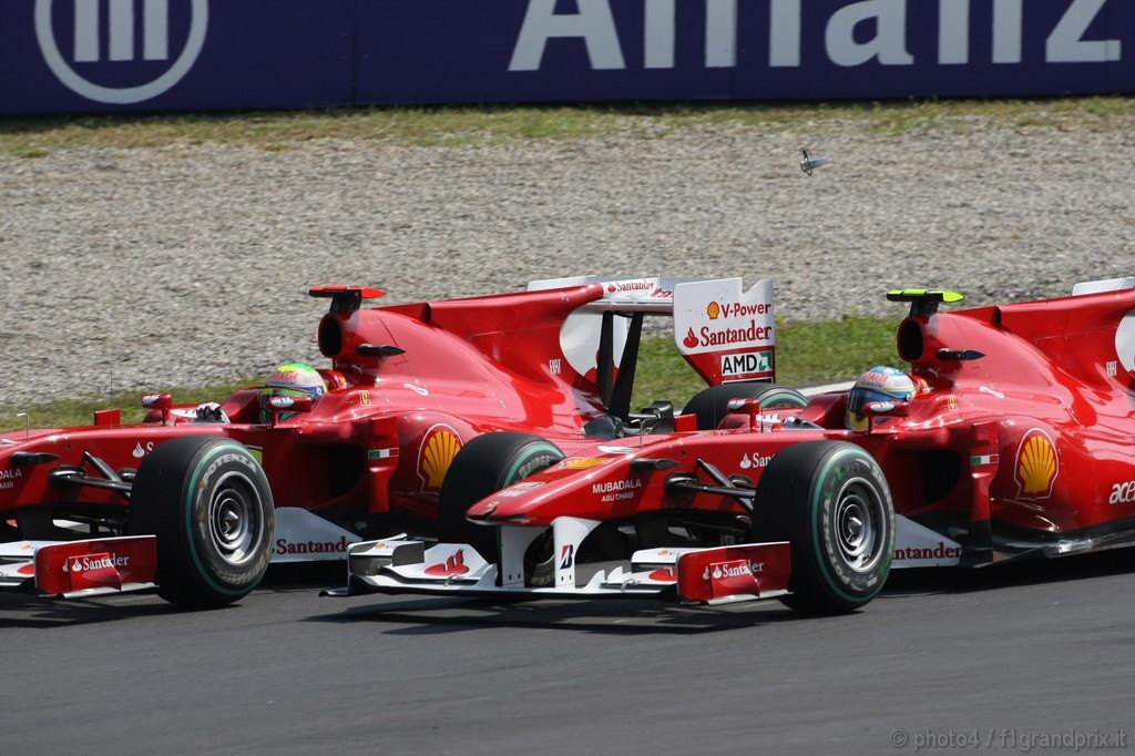 GP Italia, Gara, Felipe Massa (BRA), Ferrari, F10 e Fernando Alonso (ESP), Ferrari, F10 