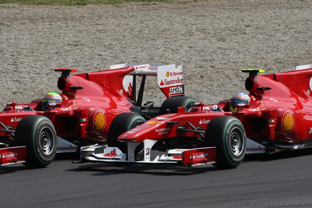 GP Italia, Gara, Felipe Massa (BRA), Ferrari, F10 e Fernando Alonso (ESP), Ferrari, F10 