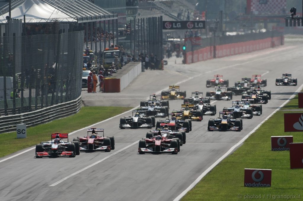 GP Italia, Gara, partenza 