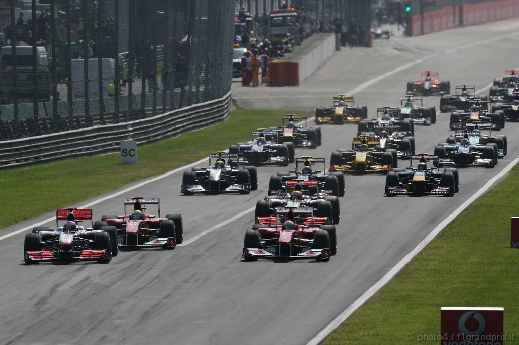 GP Italia, Gara, partenza 