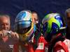 GP Italia, Gara, Fernando Alonso (ESP), Ferrari, F10 vincitore e Felipe Massa (BRA), Ferrari, F10 terzo