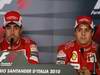 GP Italia, Gara, Conferenza Stampa, Fernando Alonso (ESP), Ferrari, F10 vincitore e Felipe Massa (BRA), Ferrari, F10 terzo