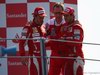 GP Italia, Gara, Fernando Alonso (ESP), Ferrari, F10 vincitore, Jenson Button (GBR), McLaren Mercedes, MP4-25 secondo, Felipe Massa (BRA), Ferrari, F10 terzo e Stefano Domenicali (ITA), Head of the Gestione Sportiva