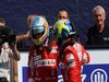 GP Italia, Gara, Fernando Alonso (ESP), Ferrari, F10 vincitore e Felipe Massa (BRA), Ferrari, F10 terzo