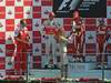 GP Italia, Gara, Fernando Alonso (ESP), Ferrari, F10 vincitore e Jenson Button (GBR), McLaren Mercedes, MP4-25