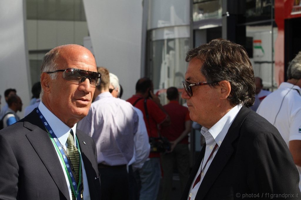 GP Italia, Prove Libere 3, Sabato, Dr. Angelo Sticchi Damiani (ITA) Aci Csai President e Giancarlo Minardi (ITA)
