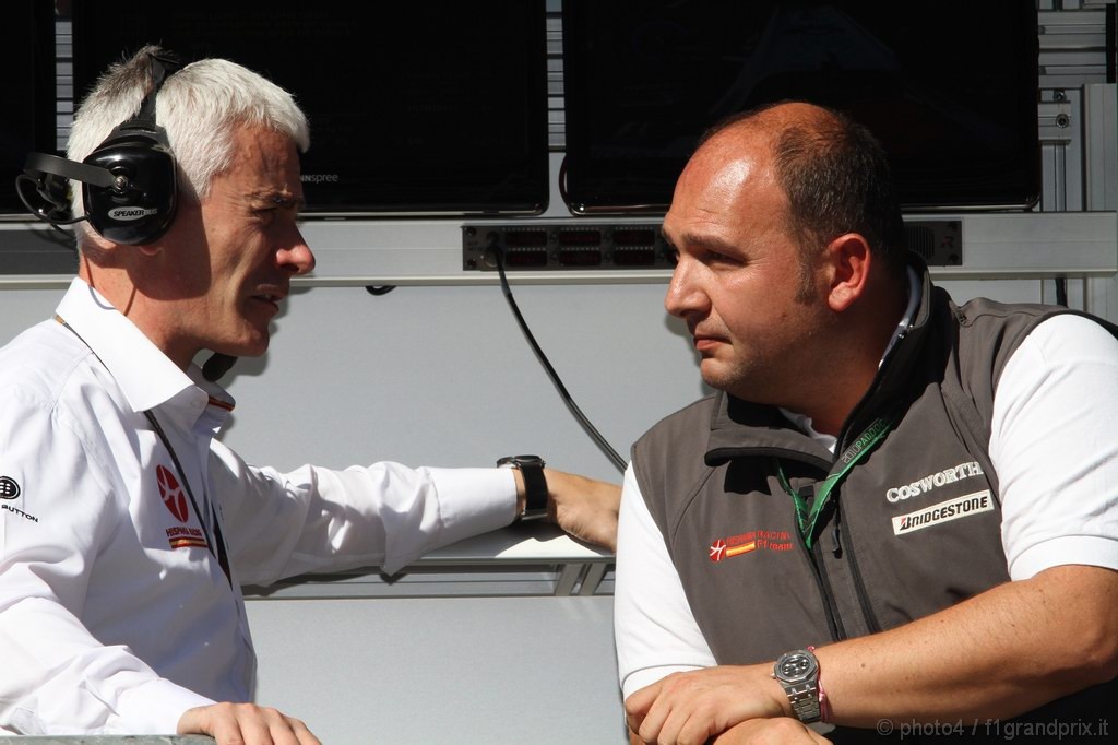 GP Italia, Prove Libere 3, Sabato, Geoff Willis (GBR), HRT, Technical Director  e Colin Kolles (GER), HRT F1 Team, Team Principal  