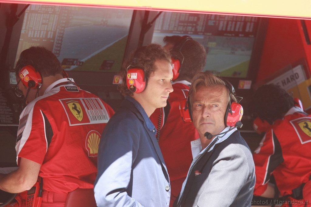 GP Italia, Prove Libere 3, Sabato, Luca Cordero di Montezemolo(ita), President Ferrari e John Elkann (ITA), President Fiat 